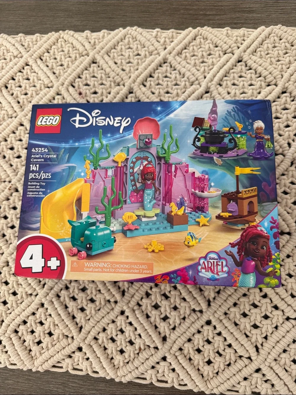 Lego Disney Ariel Crystal Cave Playset - Pink, Teal, Purple, Yellow